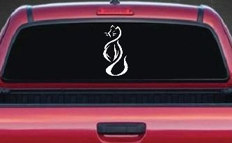 Tribal Cat Animals Car or Truck Window Decal Sticker