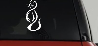 Tribal Cat Decal for Car Truck Window Animal Vinyl Sticker Art