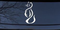 Tribal Cat Animals Car or Truck Window Decal Sticker
