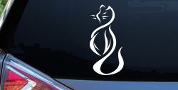 Tribal Cat Animals Car or Truck Window Decal Sticker