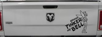 Wanna Tinker My Bell Tinkerbell Car or Truck Window Decal Sticker (Black)