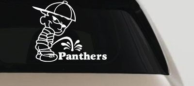 Funny Peeing Panther Car Truck Window Decal Sticker