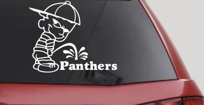 Funny Peeing Panther Car Truck Window Decal Sticker