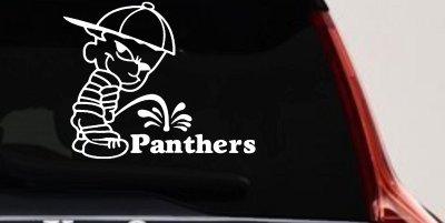 Funny Peeing Panther Car Truck Window Decal Sticker