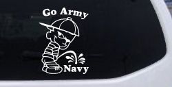 Go Army Pee On Navy College Car or Truck Window Decal Sticker
