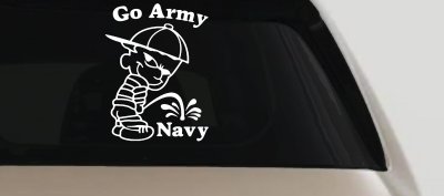 Go Army Pee On Navy College Car Truck Window Vinyl Decal Sticker
