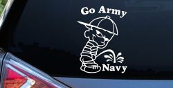 Go Army Pee On Navy College Car or Truck Window Decal Sticker