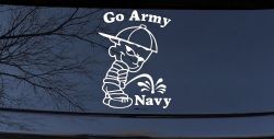 Go Army Pee On Navy College Car or Truck Window Decal Sticker