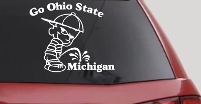 Ohio State Pee On Michigan Decal - Car Truck Window Vinyl Sticker