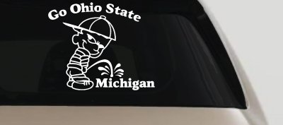 Ohio State Pee On Michigan Decal - Car Truck Window Vinyl Sticker