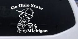 Go Ohio State Pee On Michigan Car or Truck Window Decal Sticker