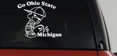 Ohio State Pee On Michigan Decal - Car Truck Window Vinyl Sticker