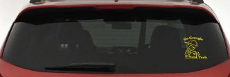 Go Georgia Pee On Ga Tech Car or Truck Window Decal Sticker (Yellow)