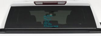 Go Texas Pee on Texas A&M Car or Truck Window Decal Sticker (Turquoise Blue)