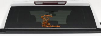 Go Clemson Pee on South Carolina Car or Truck Window Decal Sticker (Orange)