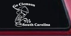 Go Clemson Pee on South Carolina Car or Truck Window Decal Sticker