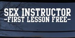 Sex Instructor First Lesson Free Funny Car or Truck Window Decal Sticker