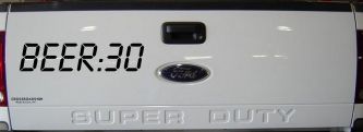 Beer: 30 Car or Truck Window Decal Sticker (Black)