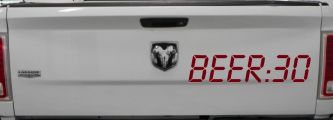 Beer: 30 Car or Truck Window Decal Sticker (Burgundy)
