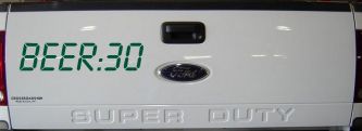 Beer: 30 Car or Truck Window Decal Sticker (Dark Green)