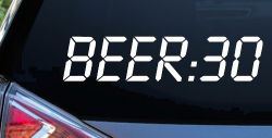 Beer: 30 Car or Truck Window Decal Sticker