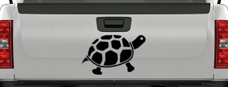 Turtle Car or Truck Window Decal Sticker (Black)