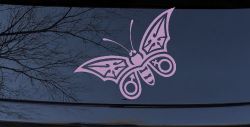 Tribal Butterfly Butterflies Car or Truck Window Decal Sticker (Lilac)