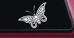 Tribal Butterfly Butterflies Car or Truck Window Decal Sticker