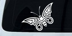 Tribal Butterfly Butterflies Car or Truck Window Decal Sticker