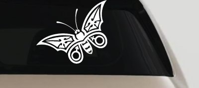 Tribal Butterfly Butterflies Car or Truck Window Vinyl Decal Sticker