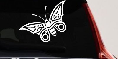 Tribal Butterfly Butterflies Car or Truck Window Vinyl Decal Sticker