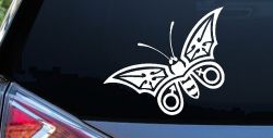 Tribal Butterfly Butterflies Car or Truck Window Decal Sticker