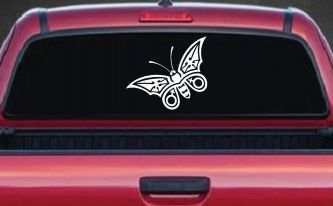 Tribal Butterfly Butterflies Car or Truck Window Decal Sticker