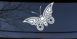 Tribal Butterfly Butterflies Car or Truck Window Decal Sticker