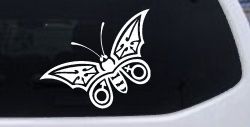 Tribal Butterfly Butterflies Car or Truck Window Decal Sticker