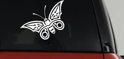 Tribal Butterfly Butterflies Car or Truck Window Vinyl Decal Sticker