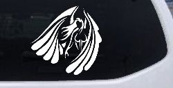 Tribal Angel Christian Biker Car or Truck Window Decal Sticker