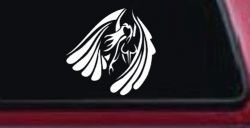 Tribal Angel Christian Biker Car or Truck Window Decal Sticker