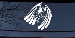 Tribal Angel Christian Biker Car or Truck Window Decal Sticker