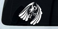 Tribal Angel Christian Biker Car or Truck Window Decal Sticker