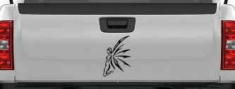 Tribal Fairy Car or Truck Window Decal Sticker (Black)