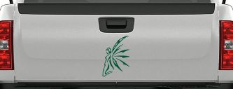 Tribal Fairy Car or Truck Window Decal Sticker (Dark Green)