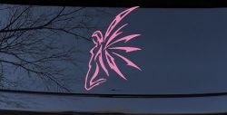 Tribal Fairy Car or Truck Window Decal Sticker (Pink)