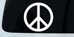 Peace Sign Symbol Car or Truck Window Decal Sticker