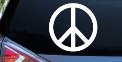 Peace Sign Symbol Car or Truck Window Decal Sticker