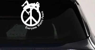 Spread Peace Vinyl Decal for Car or Truck Windows