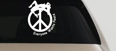 Spread Peace Vinyl Decal for Car or Truck Windows