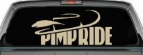 Pimp Ride Hat Car Truck Window Decal Vinyl Sticker Auto Decor (Desert Sand)