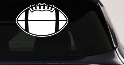 Football Sports Car or Truck Window Vinyl Decal Sticker