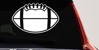 Football Sports Car or Truck Window Vinyl Decal Sticker